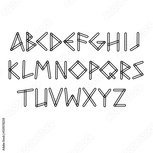 Abstract fashion font alphabet. minimal modern urban fonts for logo, brand, etc. typography font lower case vector illustration