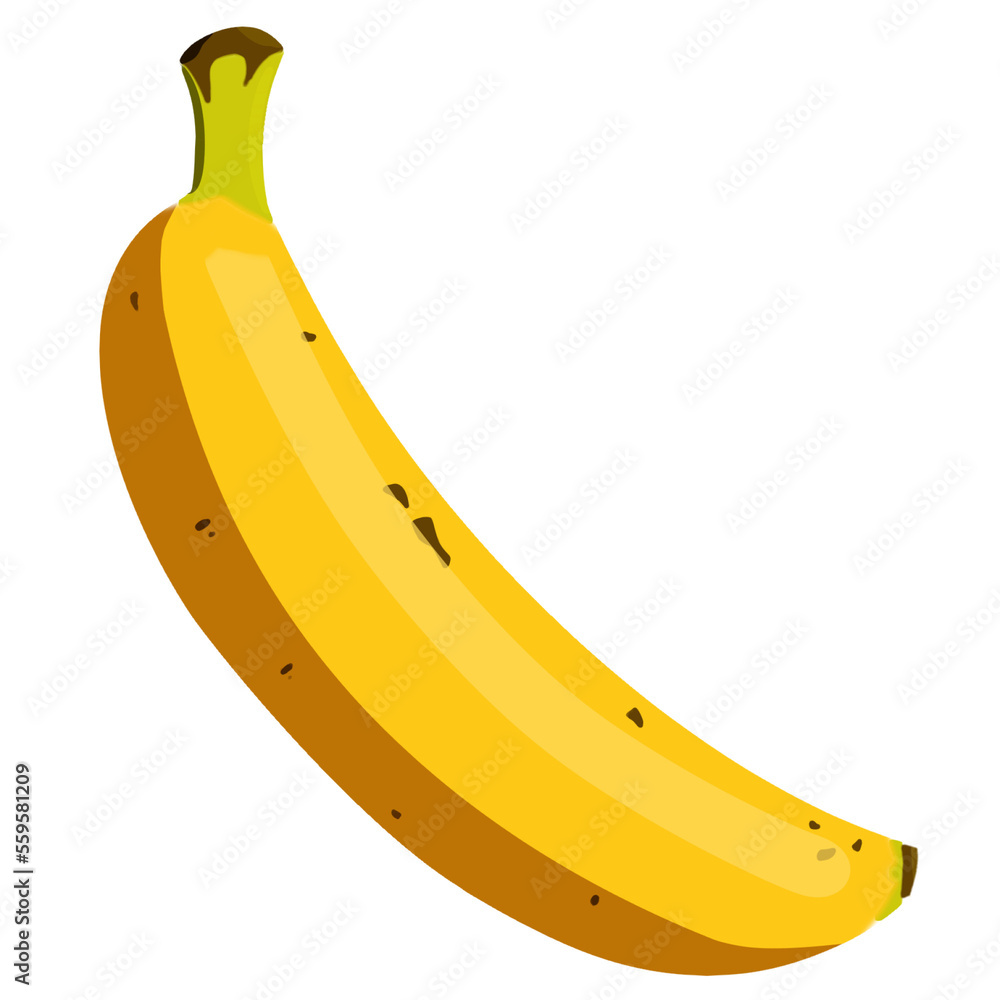 Plátano madura flat