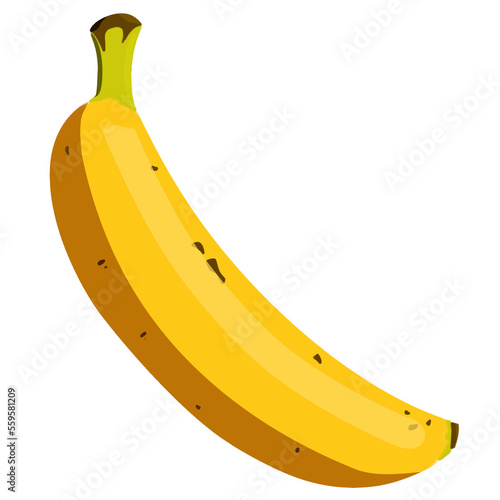 Plátano madura flat