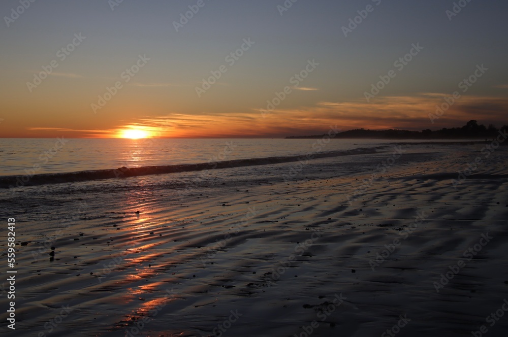 sunset at the beach