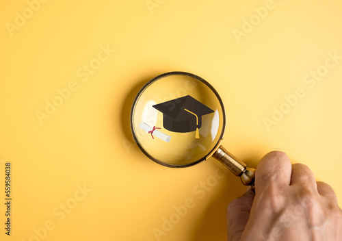 Foto Learning educate and graduation concept