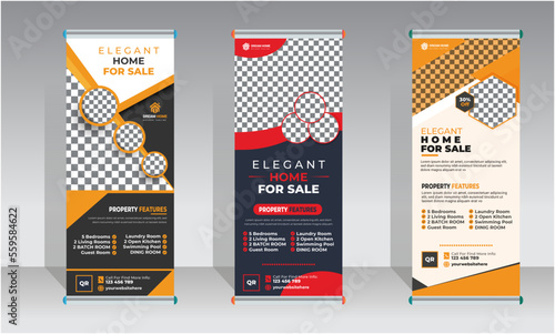 Home for sale real estate roll up banner