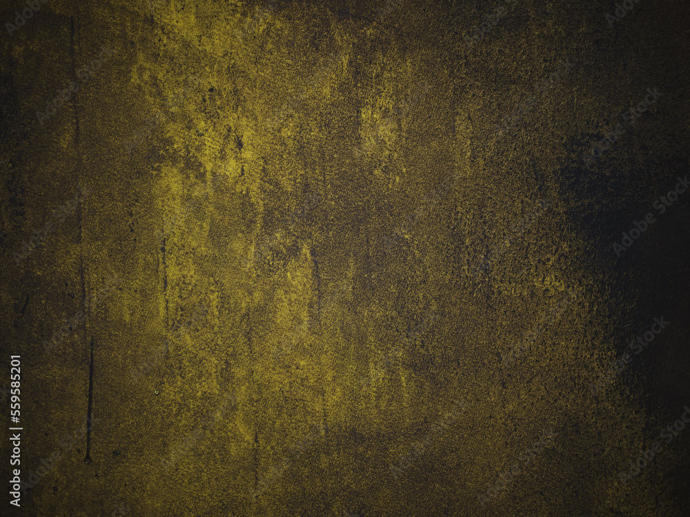 Abstract wall painting yellow and grey.Cements background abstract texture