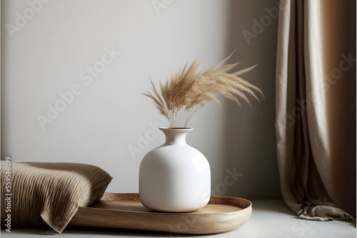 Foto vase on a table