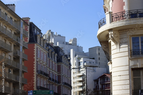 Architecture in the city of Biarritz, France photo