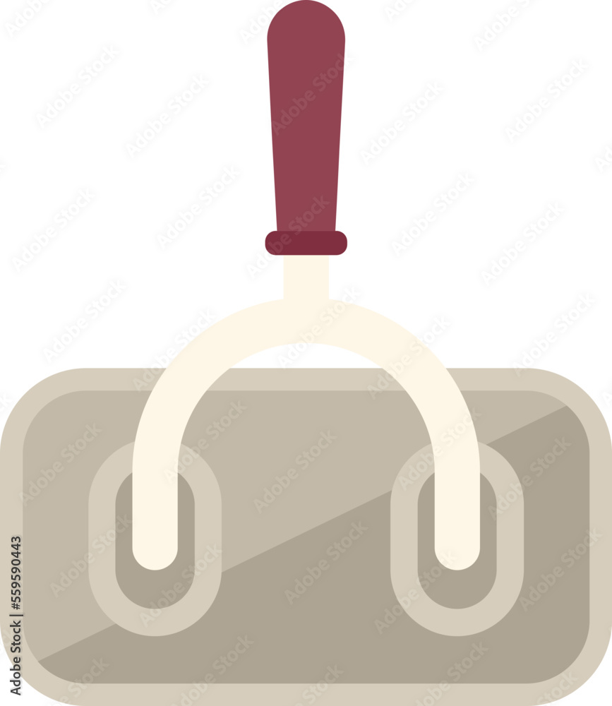 Safety breaker icon flat vector. Circuit box. Wire off isolated Safety breaker icon flat vector. Circuit box. Wire off isolated