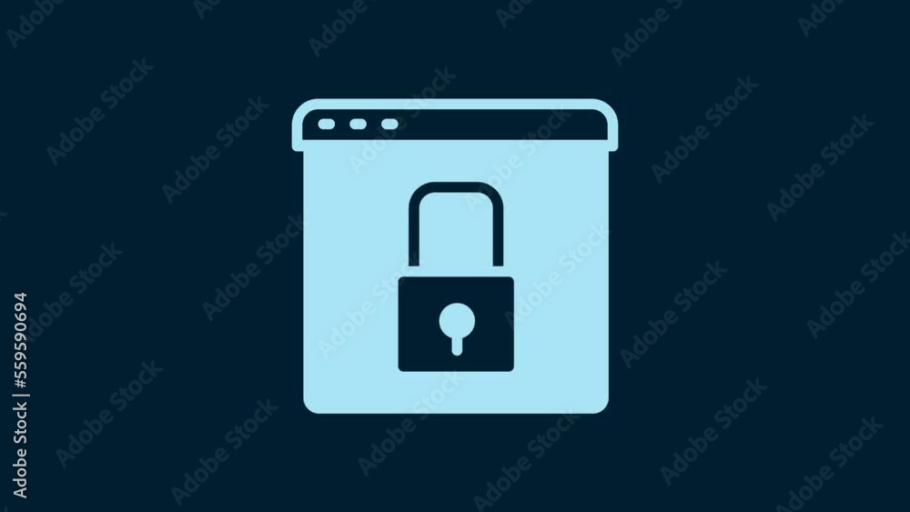 White Secure your site with HTTPS, SSL icon isolated on blue background. Internet communication protocol. 4K Video motion graphic animation White Secure your site with HTTPS, SSL icon isolated on blue background. Internet communication protocol. 4K Video motion graphic animation