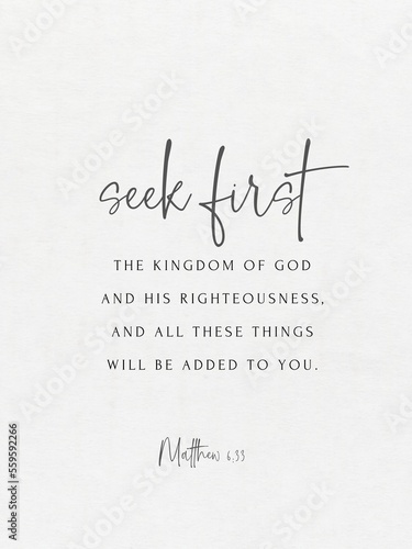 Valokuva Seek First Bible Verse Wall Art, Matthew 6:33, Printable Wall Art, Scripture Po
