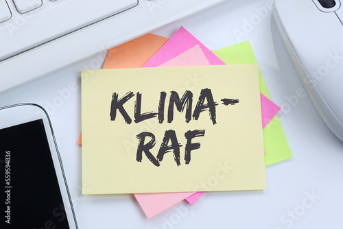 Klima-RAF als abwertender Ausdruck für Klimaaktivisten als Unwort des Jahres Business Konzept