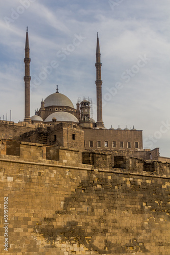 Mosque of Muhammad Ali in the Citadel in Cairo, Egypt