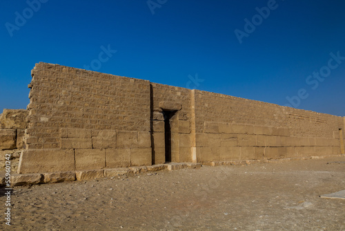 View of the necropolis in Saqqara, Egypt photo