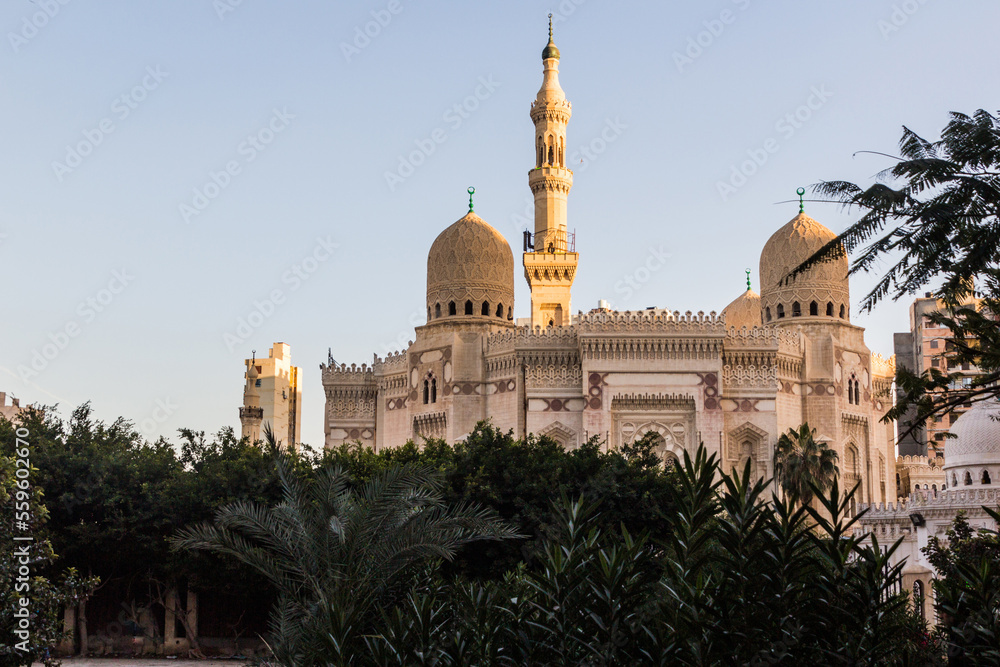 Abu al-Abbas al-Mursi Mosque in Alexandria, Egypt