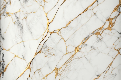 Calacatta marble with golden veins texture background photo