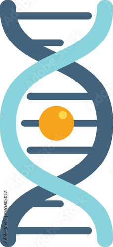 Dna test icon flat vector. Gmo food. Science research isolated