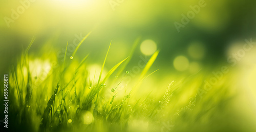 Abstract spring background or summer background with fresh grass 