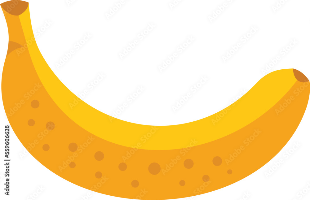 Gmo banana icon flat vector. Agriculture food. Test research isolated