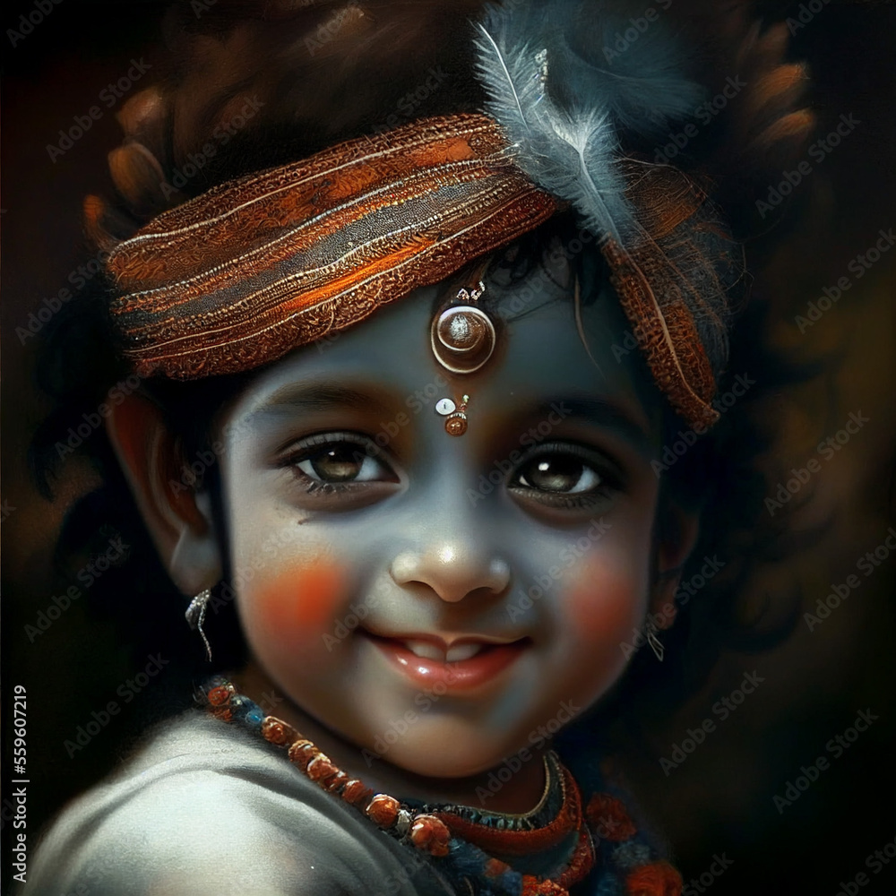 baby Krishna Kaanha maakhan chor murli manohar kanhaiya vishnu avatar