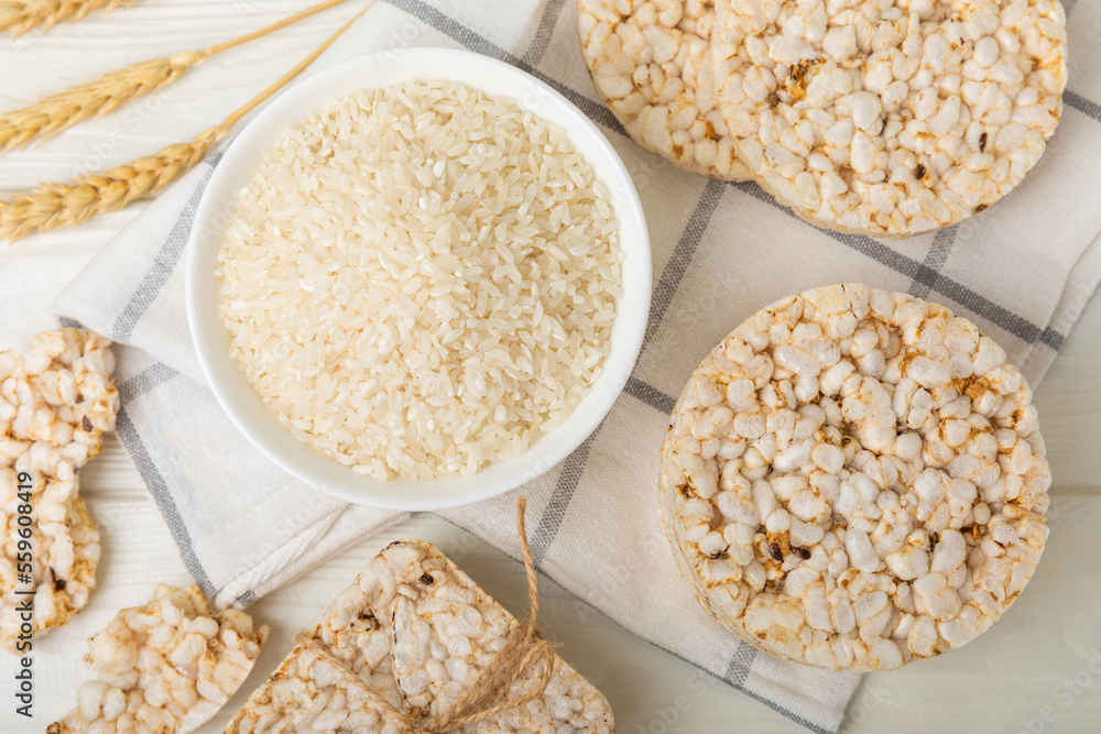 Rice cakes on a white texture background. Bread. Airy rice bread. dietary crispy round rice cakes. Place for text. Place to copy. Healthy food. dietary product. Rice cakes on a white texture background. Bread. Airy rice bread. dietary crispy round rice cakes. Place for text. Place to copy. Healthy food. dietary product.