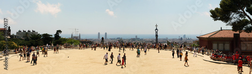 Photography Spanish park. Barcelona. Spain. 2012