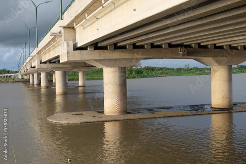 The splendor and robustness of the Kretek 2 bridge building in Bantul, Yogyakarta.