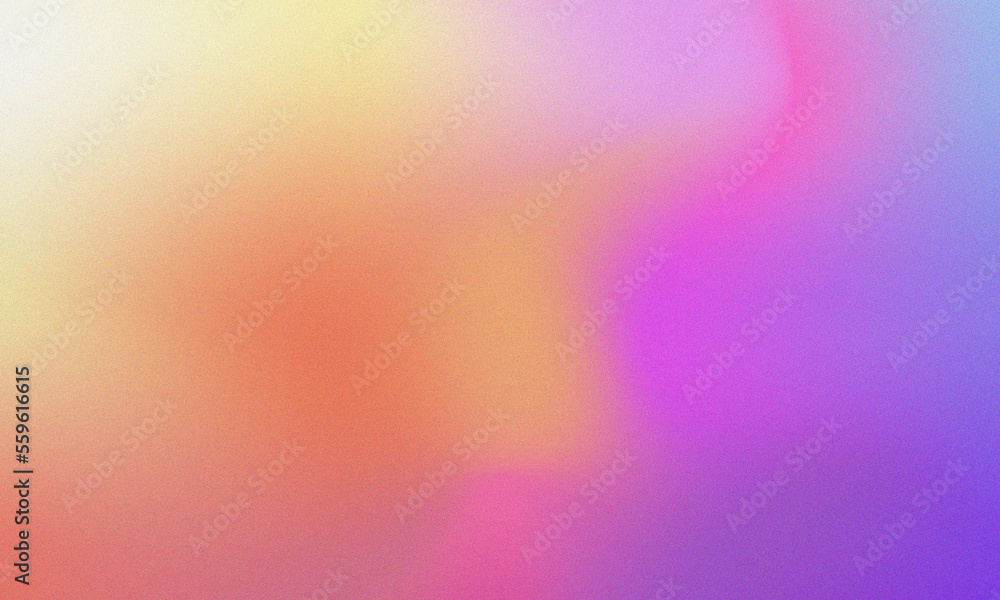  Colourful retro background gradient with grain texture