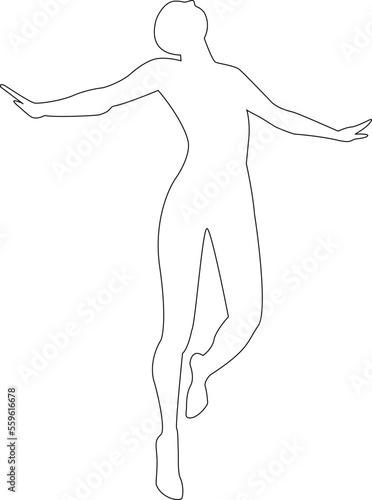 silhouette of a person in a jump