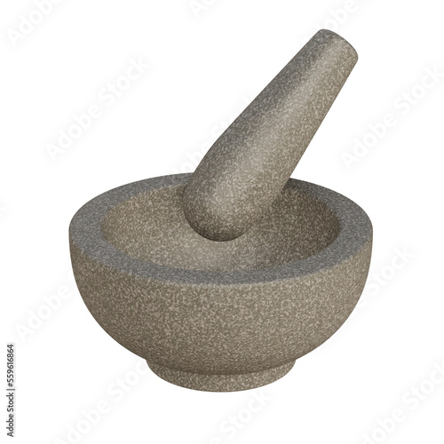 Photo mortar and pestle isolated ON WHITE, 3D RENDERING OF MORTAR AND PESTLE PNG TRANS