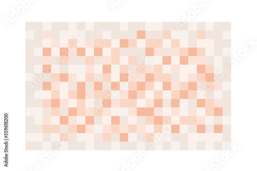 Censor blur effect. Skin tone colored pixel texture on transparent background. Mosaic pattern to hide face, nude body, text or another unwanted, prohibited or privacy content
