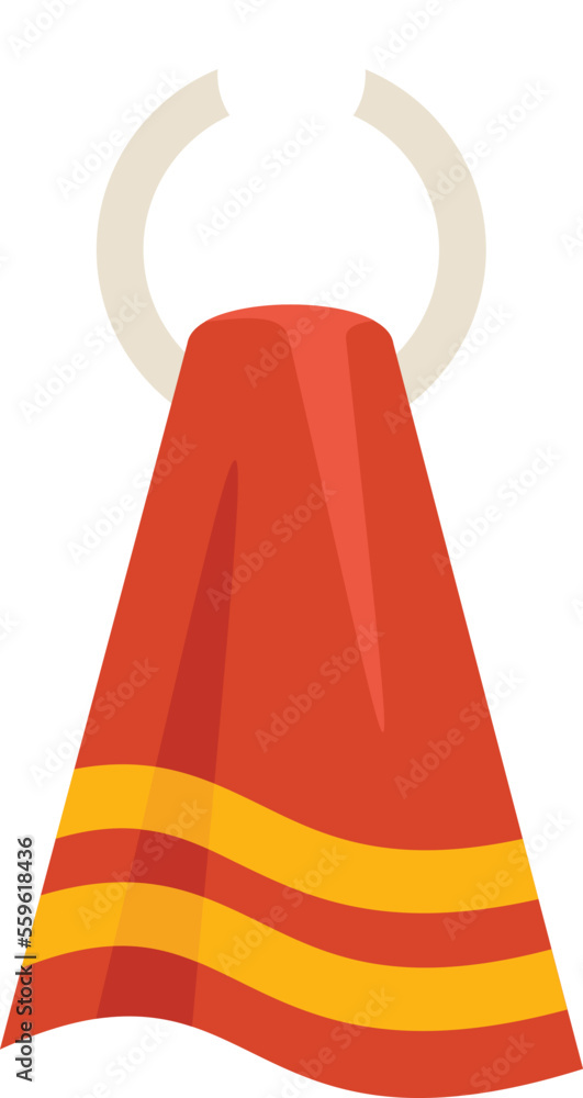 Spa towel icon flat vector. Fabric tissue. Cotton soft isolated Spa towel icon flat vector. Fabric tissue. Cotton soft isolated