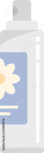 Deodorant icon flat vector. Air spray. Scent effect isolated