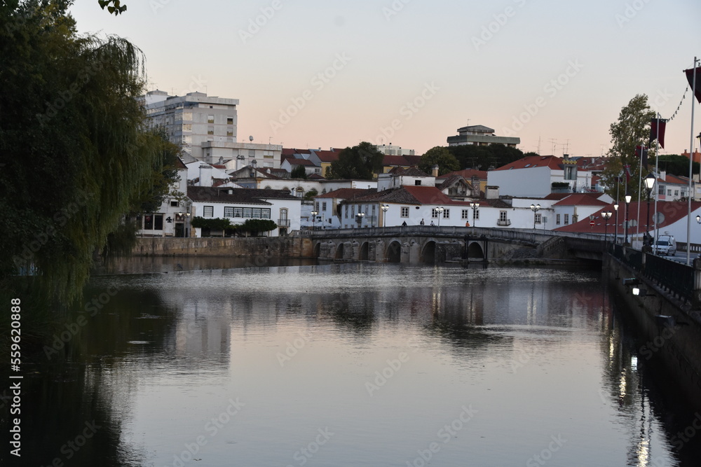 Portugal, Tomar, city, cathedral, buildings, monuments,