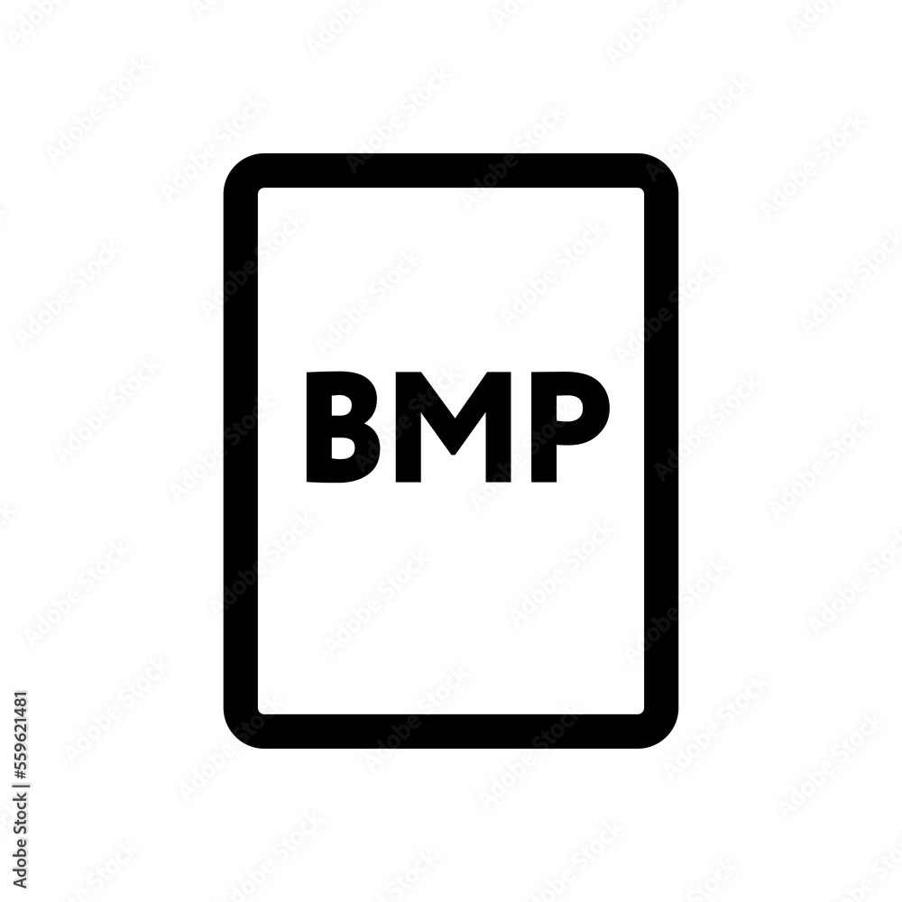 BMP file icon line isolated on white background. Black flat thin icon on modern outline style. Linear symbol and editable stroke. Simple and pixel perfect stroke vector illustration. BMP file icon line isolated on white background. Black flat thin icon on modern outline style. Linear symbol and editable stroke. Simple and pixel perfect stroke vector illustration.