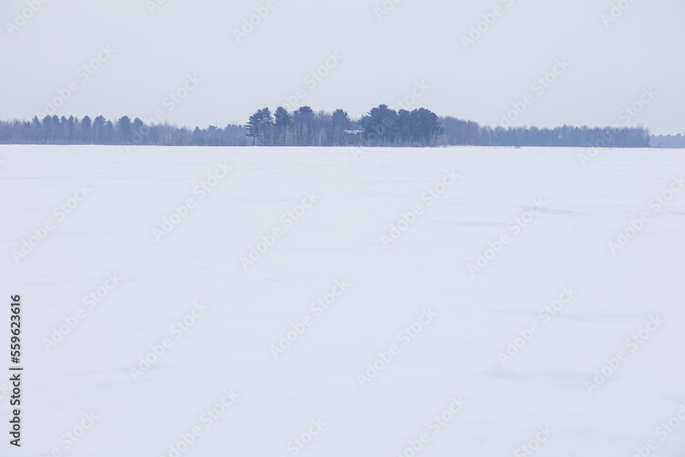 Winter wonderland in Quebec Canada