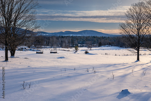 Winter wonderland in Quebec Canada