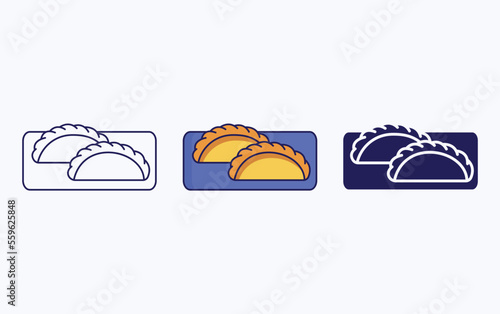 Calzone dish icon