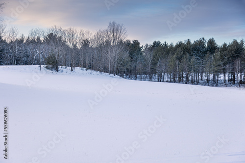 Winter wonderland in Quebec Canada © Ievgenii
