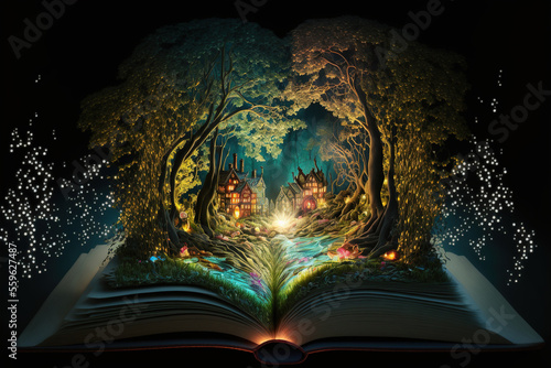 Open Fairy Tale Book - Generative AI