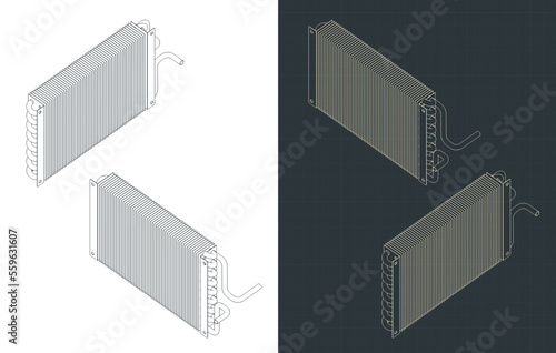 Heat exchanger isometric blueprints