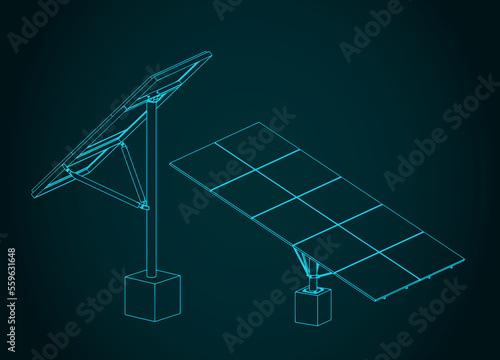 Solar panels illustration