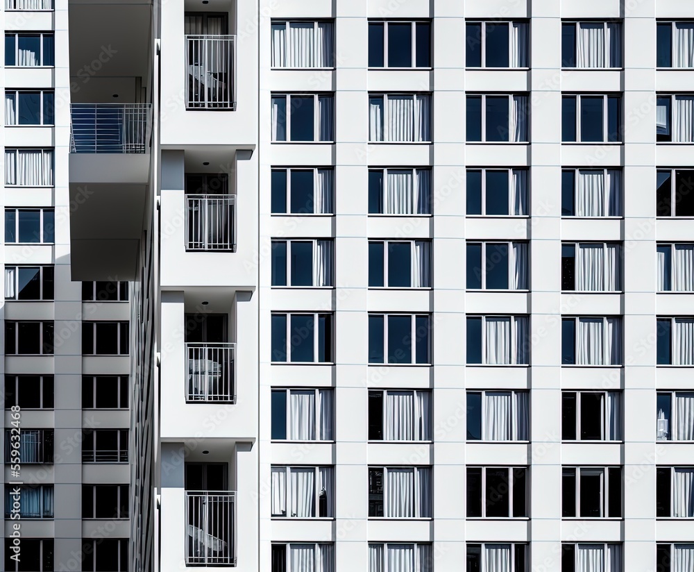 modern white building architecture in the city
