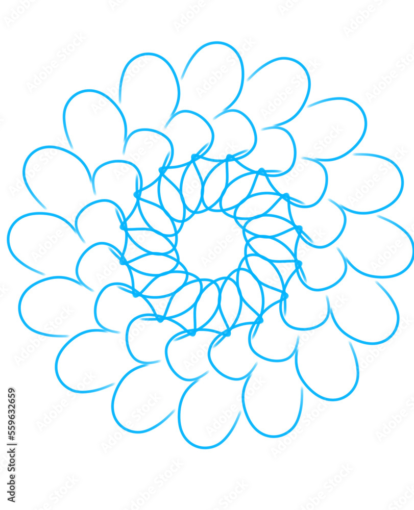abstract blue flower abstract blue flower
