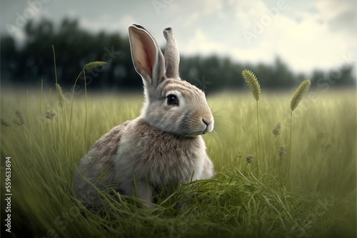 rabbit on ground,  Made by AI,Artificial intelligence
