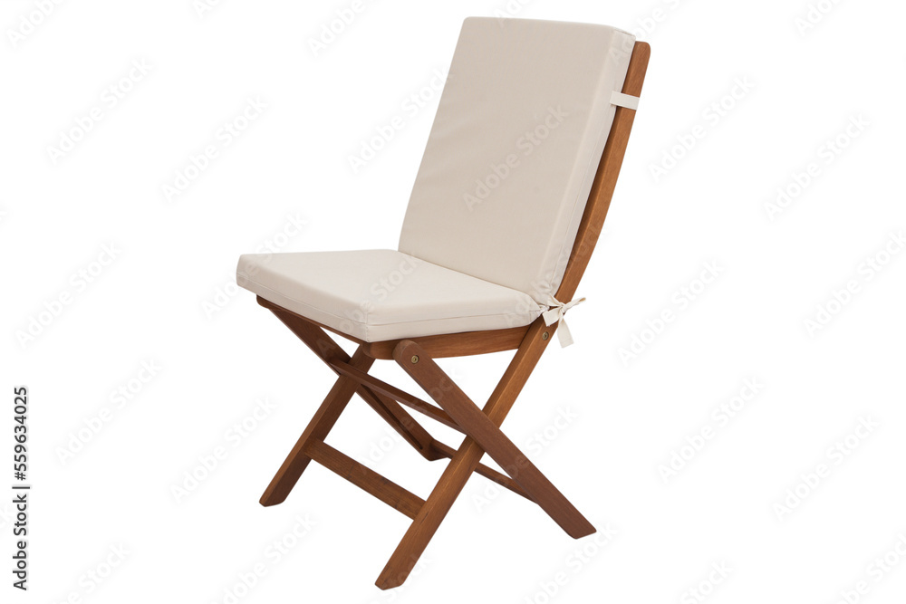 Fototapeta premium Wooden folding chair