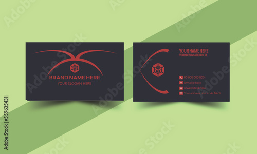 Creative modern name card and business card. Modern Business Card - Creative Set of modern business card print templates. Personal visiting card with company logo. 