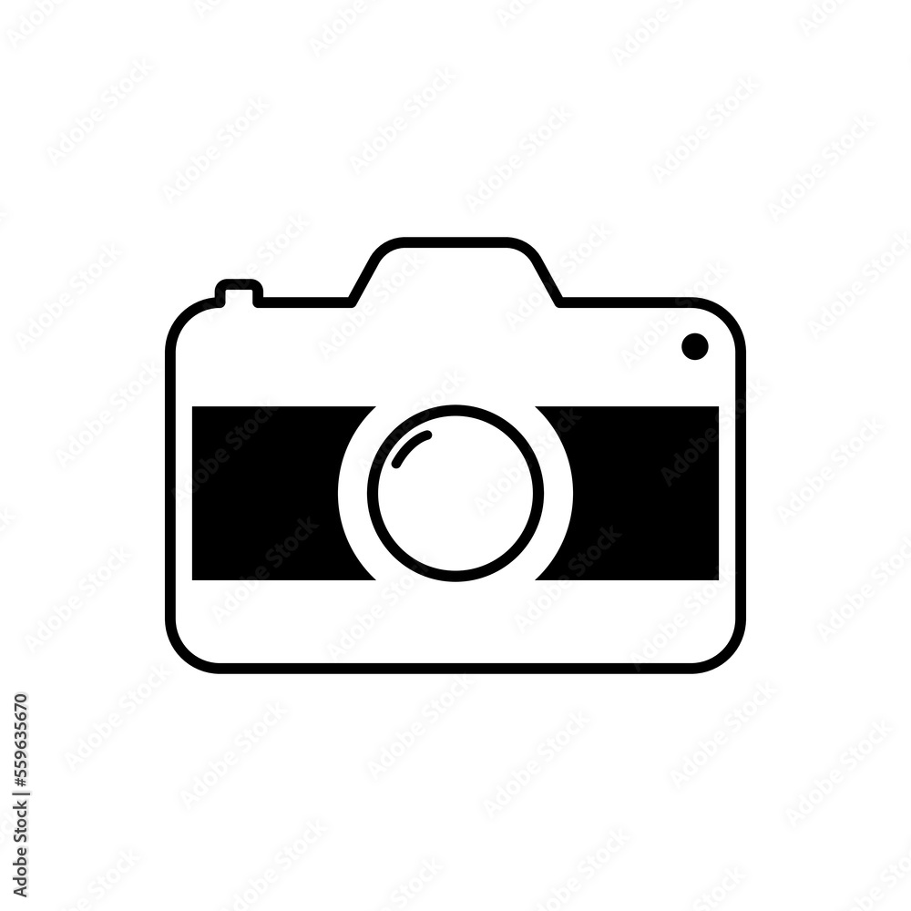 Photocamera icon. Vector illustration Photocamera icon. Vector illustration