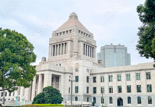 参議院側からみた国会議事堂