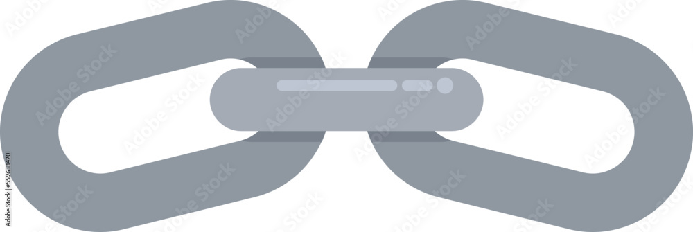 Button chain icon flat vector. Link web. Internet digital isolated Button chain icon flat vector. Link web. Internet digital isolated