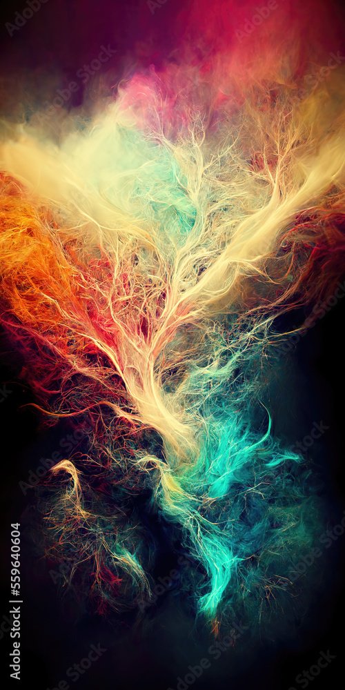 abstract colors wallpaper design, rainbow coloring, AI assisted ...