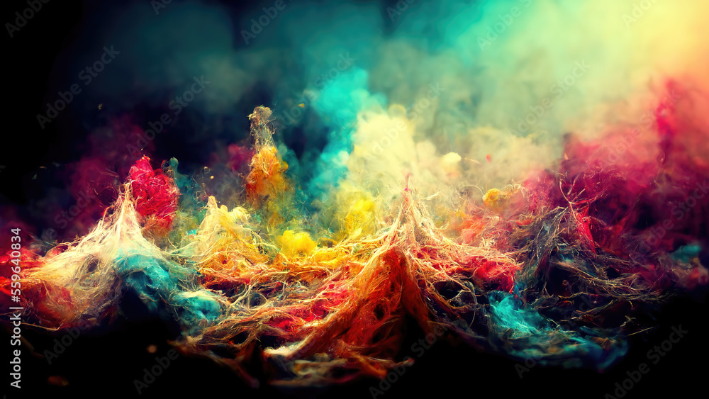abstract colors wallpaper design, rainbow coloring, AI assisted ...