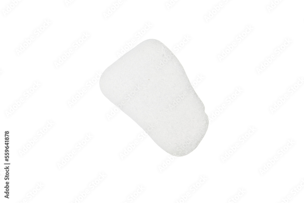 peace of sea glass isolated on a white backaground peace of sea glass isolated on a white backaground
